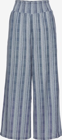 LASCANA Wide leg Trousers in Blue: front