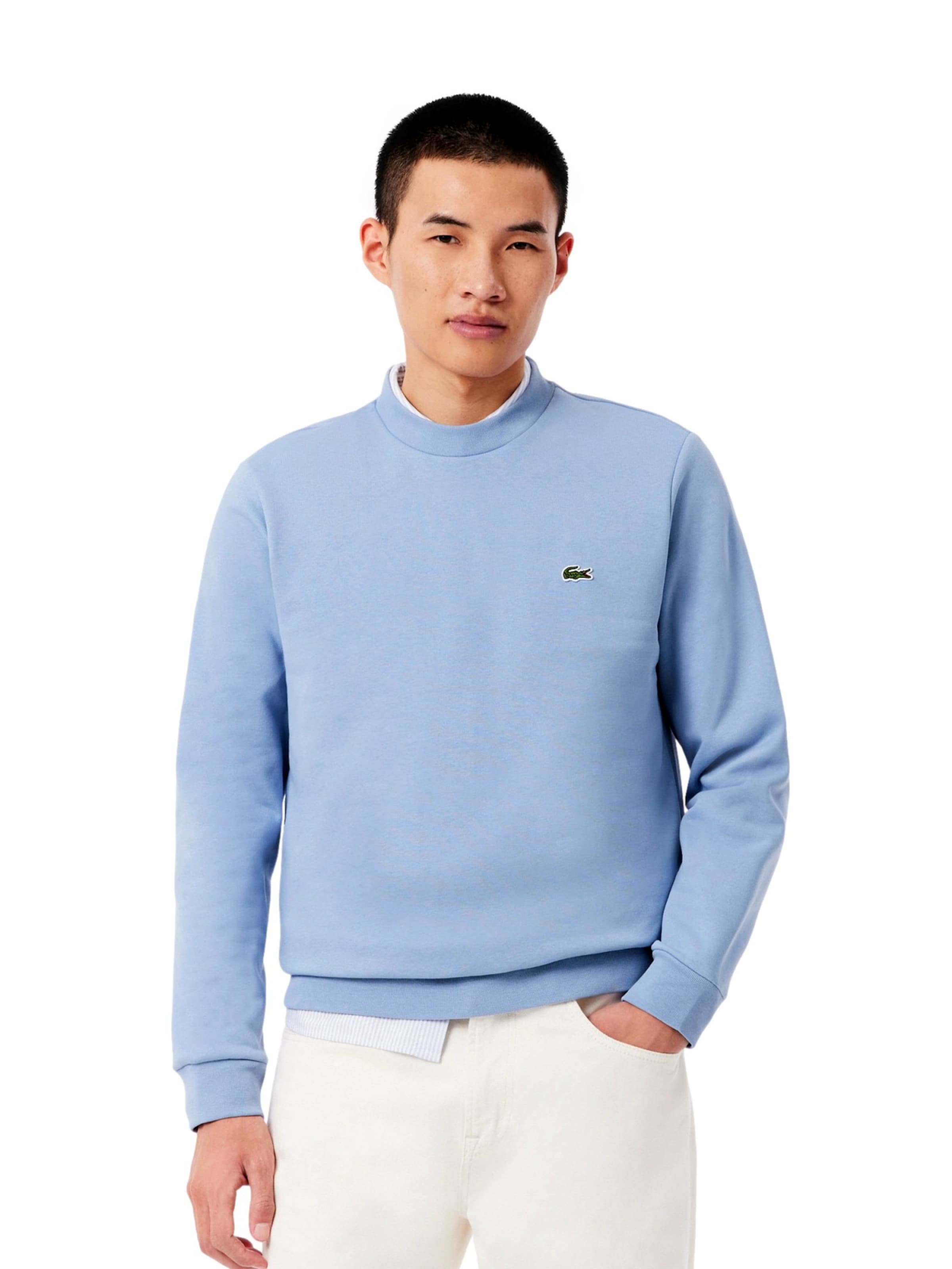 Sweat-shirt LACOSTE en bleu : devant