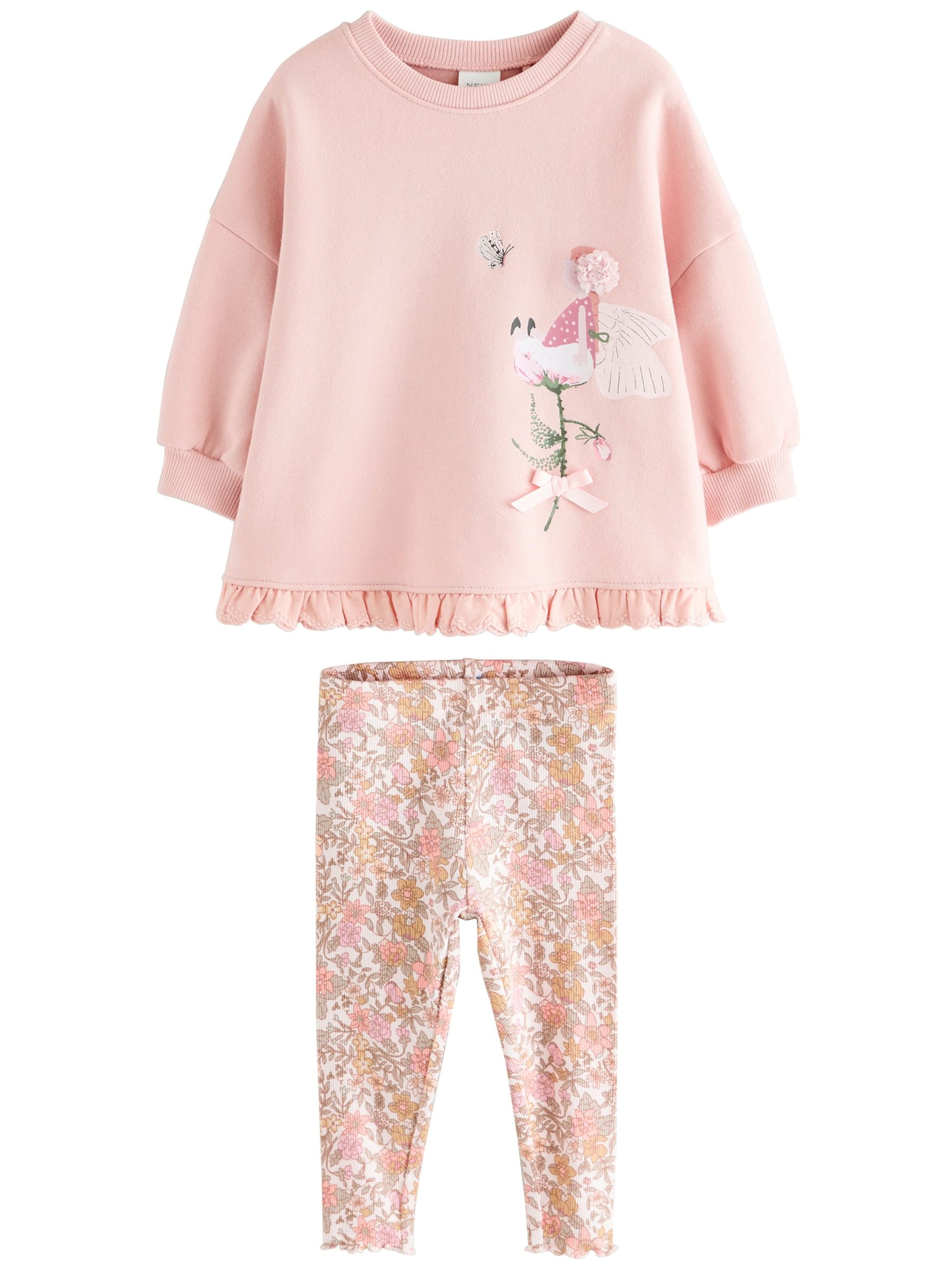 Next Σετ 'Frill Hem' σε ροζ: μπροστά