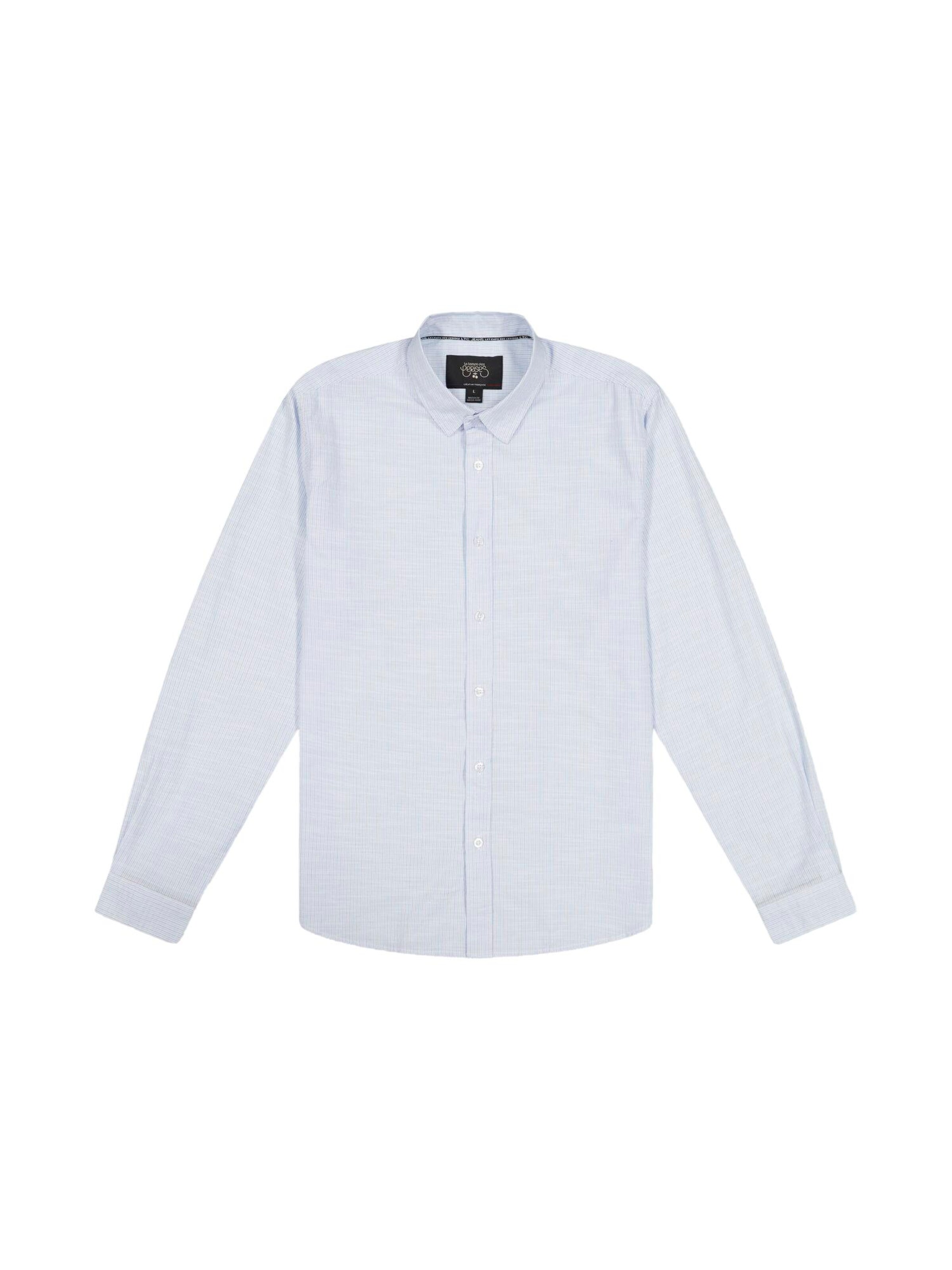 Coupe regular Chemise Le Temps Des Cerises en bleu : devant