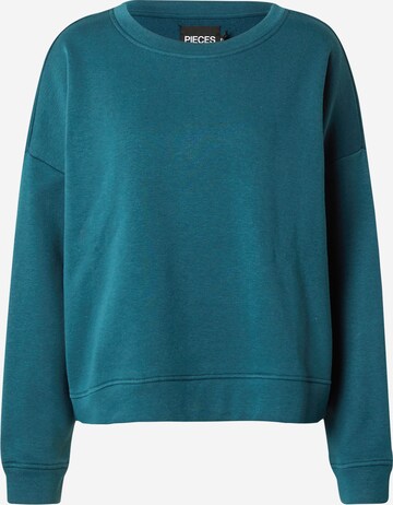 PIECES Sweatshirt 'CHILLI' i grøn: forside