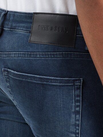 Only & Sons Слим фит Дънки 'ONSLoom' в синьо
