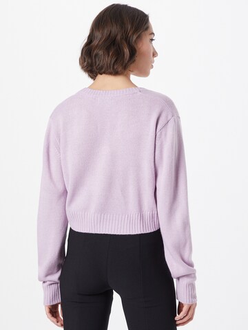 JDY Knit Cardigan 'LUCA' in Purple