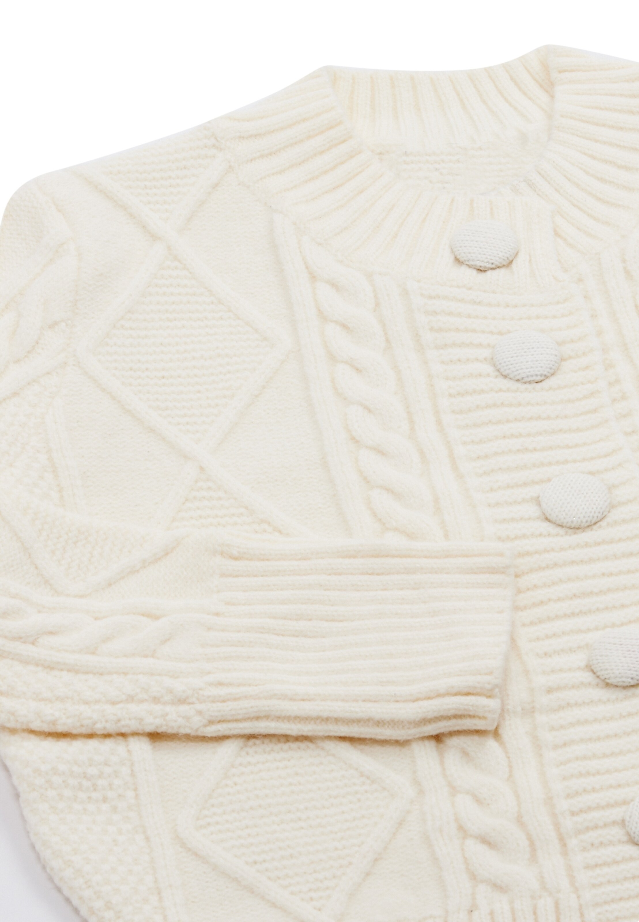 CARNEA - Casaco de malha em branco