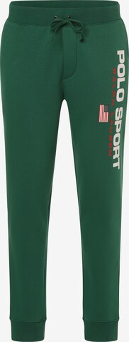 Polo Ralph Lauren Tapered Broek in Groen: voorkant