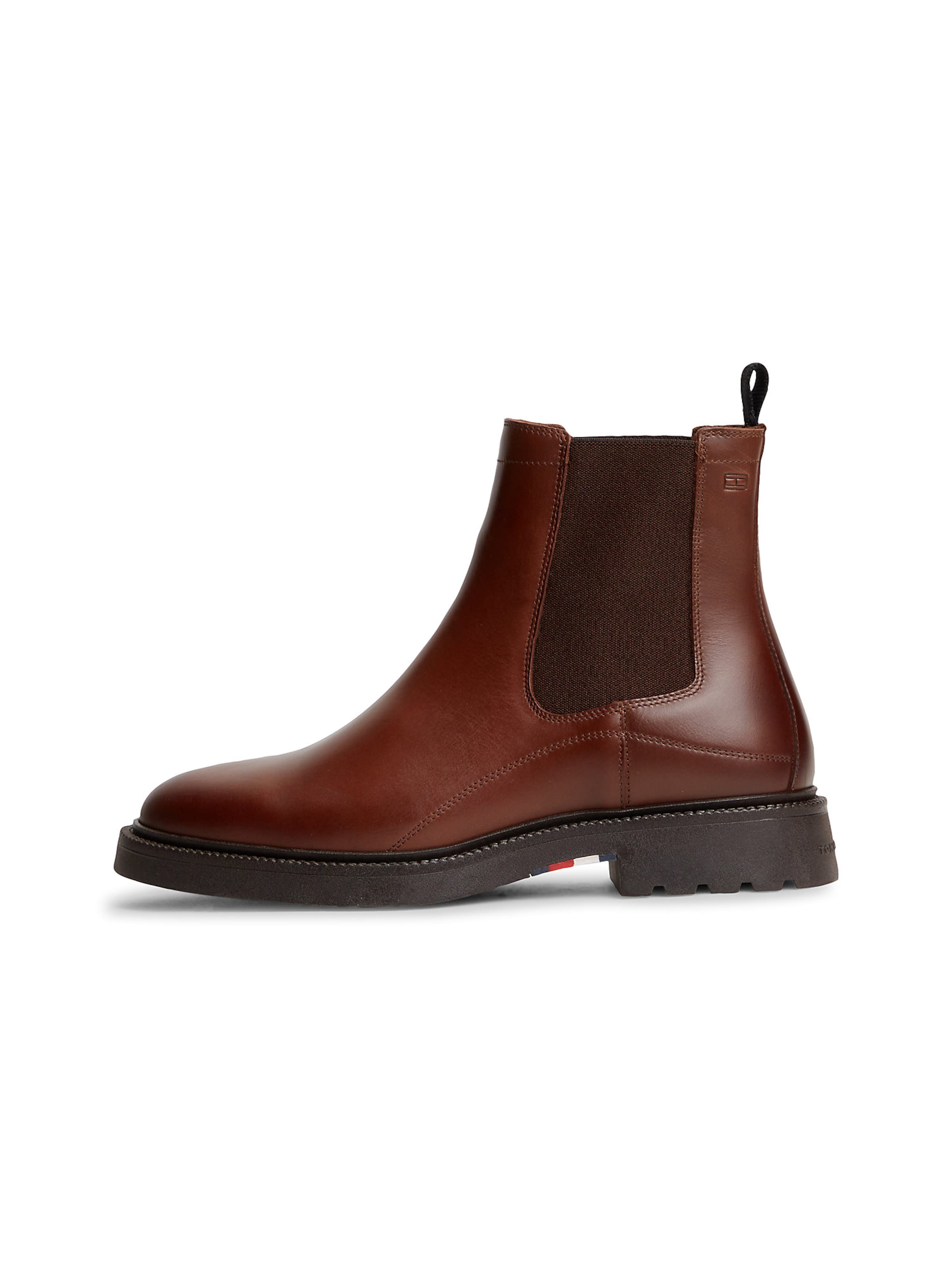 TOMMY HILFIGER Chelsea Boots in Braun: Vorderseite