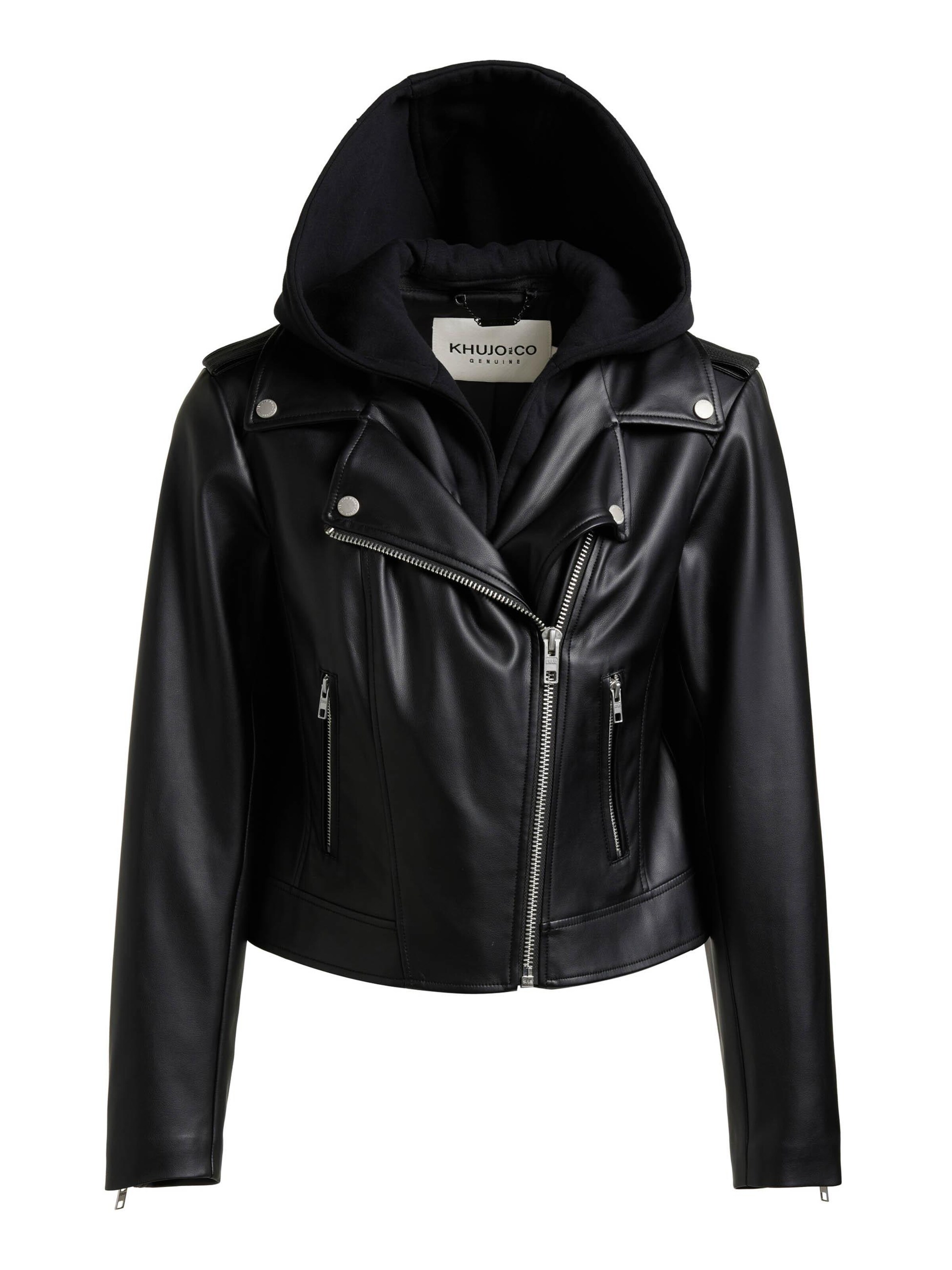 khujo Between-Season Jacket 'Yael' in Black: front