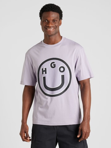 HUGO T-Shirt 'Nimper' in Lila: predná strana