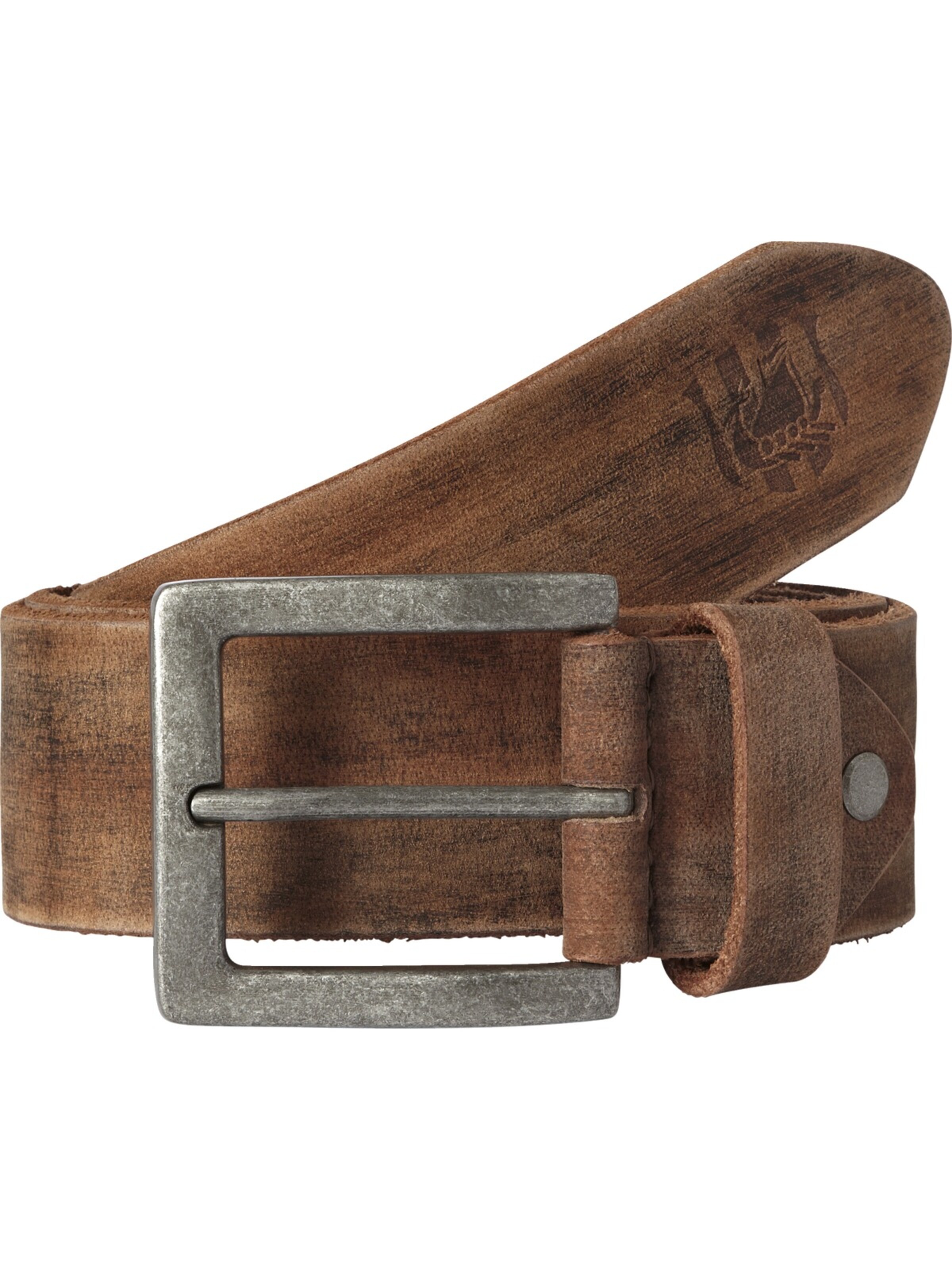 Jan Vanderstorm Belt ' Nikkel ' in Brown: front