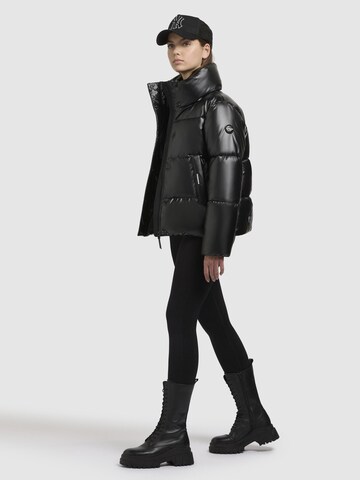 khujo Winterjas 'Rinja Shiny' in Zwart