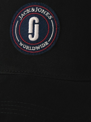 JACK & JONES Шапка с козирка 'JACDEFT' в черно