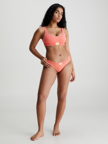 Calvin Klein Swimwear Bustier Bikinitop in Oranje