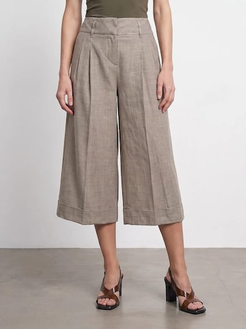 Dilvin Wide leg Broek 'Hose' in Beige