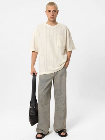 VAMOS CLO Shirt 'NEW YORK CITY' in Beige