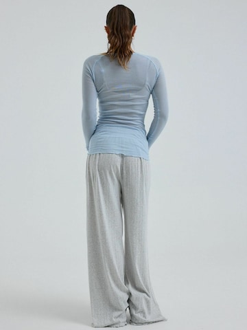 Haut ' Cotton ' Seamless Basic en bleu