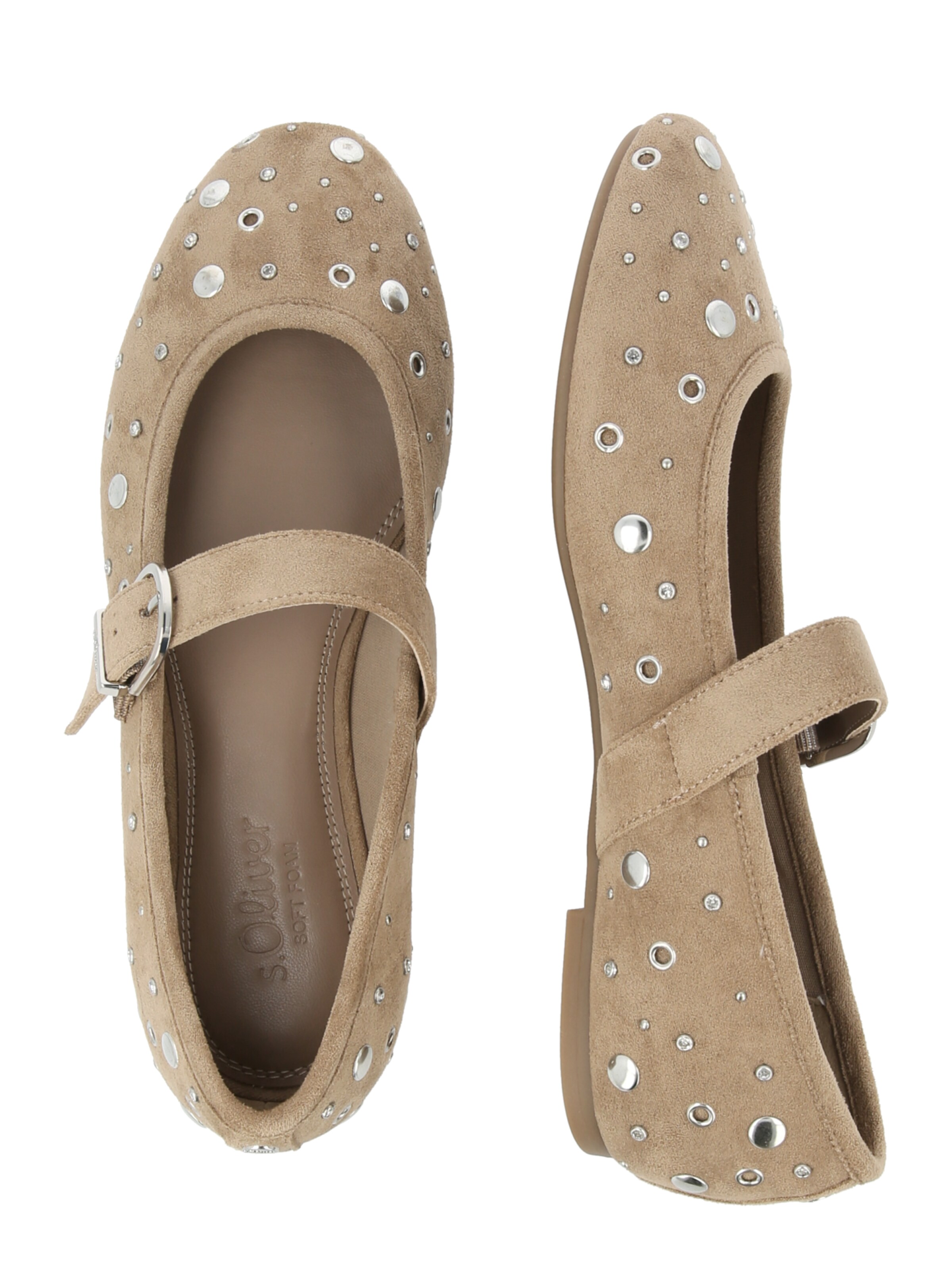 Ballerines à lanières s.Oliver en beige