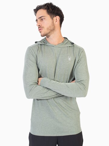 Spyder - Sweatshirt de desporto em cinzento: frente