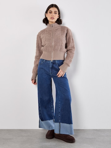 Apricot Gebreid vest ' ' in Bruin