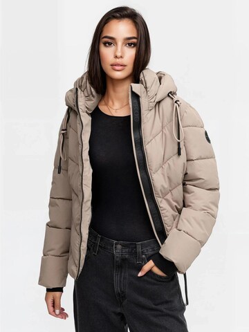 MARIKOO Jacke 'Sahnemausii' in Grau: Vorderseite