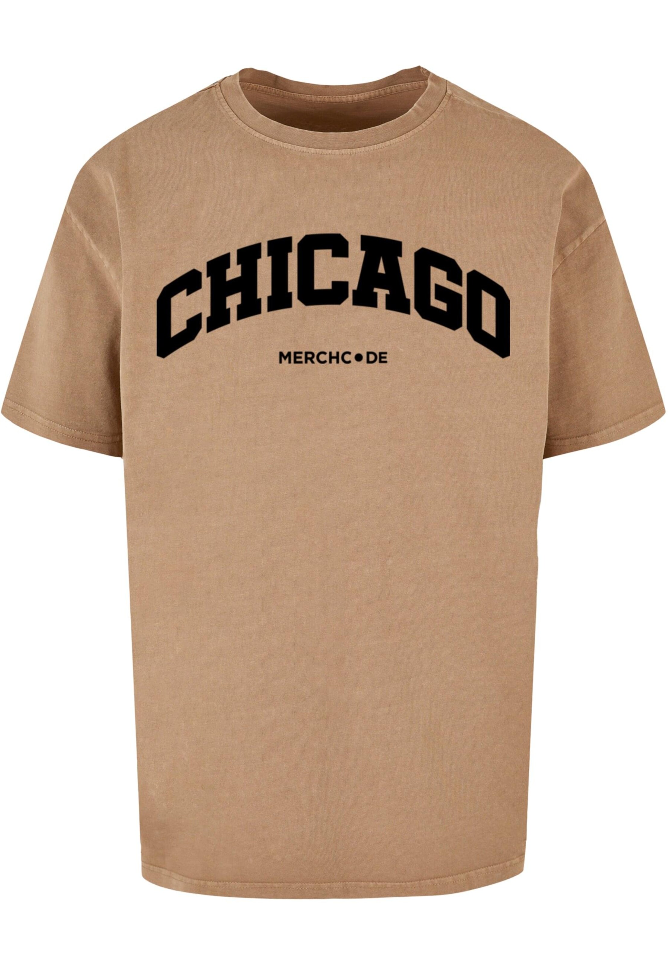 Merchcode Shirt 'Chicago' in Beige: front
