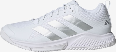 ADIDAS PERFORMANCE Chaussure de sport 'Court Team' en argent / blanc, Vue avec produit