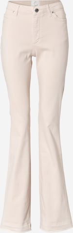 FIVEUNITS Flared Broek 'Naomi' in Beige: voorkant