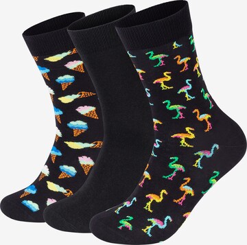 Happy Socks Socks in Black: front