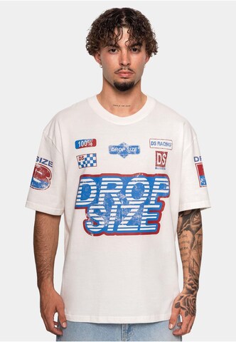 Dropsize - Camisa 'Racing' em branco: frente