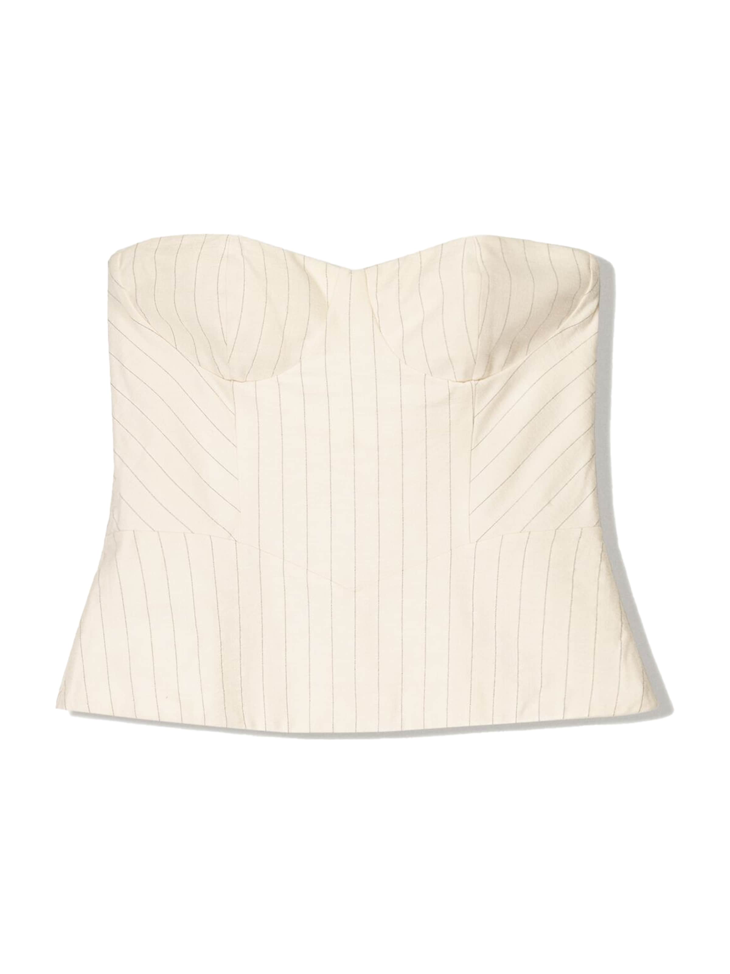 Bershka Top - Béžová: predná strana