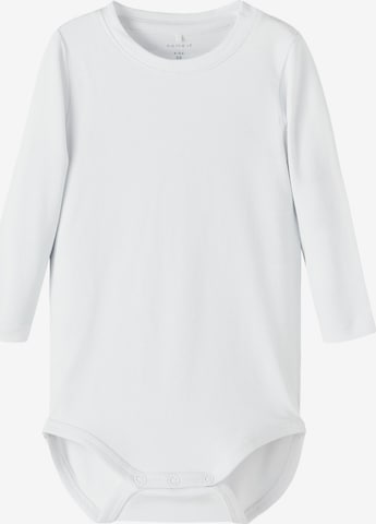 NAME IT - Pijama entero/body 'Mus' en blanco: frente