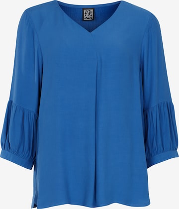 Pont Neuf Blouse 'Evelie' in Blauw: voorkant