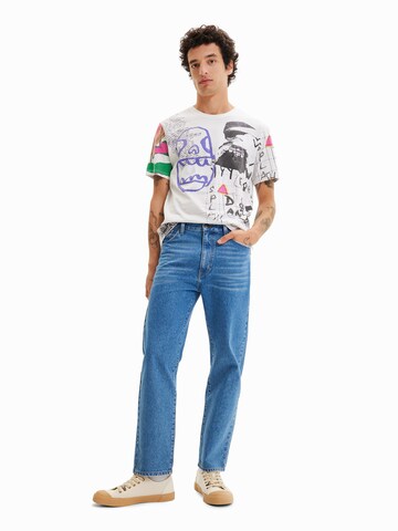 Desigual - Camiseta 'Drake' en blanco