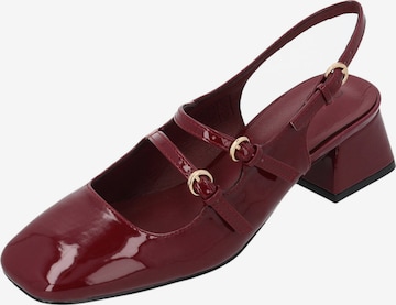 Escarpins à bride arrière 'Guhala' Palado en rouge : devant