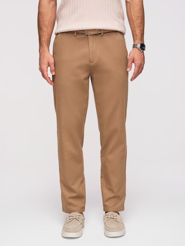 Ombre Regular Chino trousers in Brown: front