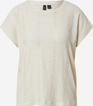 T-shirt VERO MODA en beige : devant