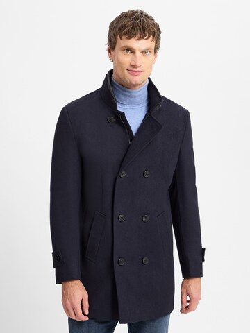 Finshley & Harding Between-seasons coat in Blue: front