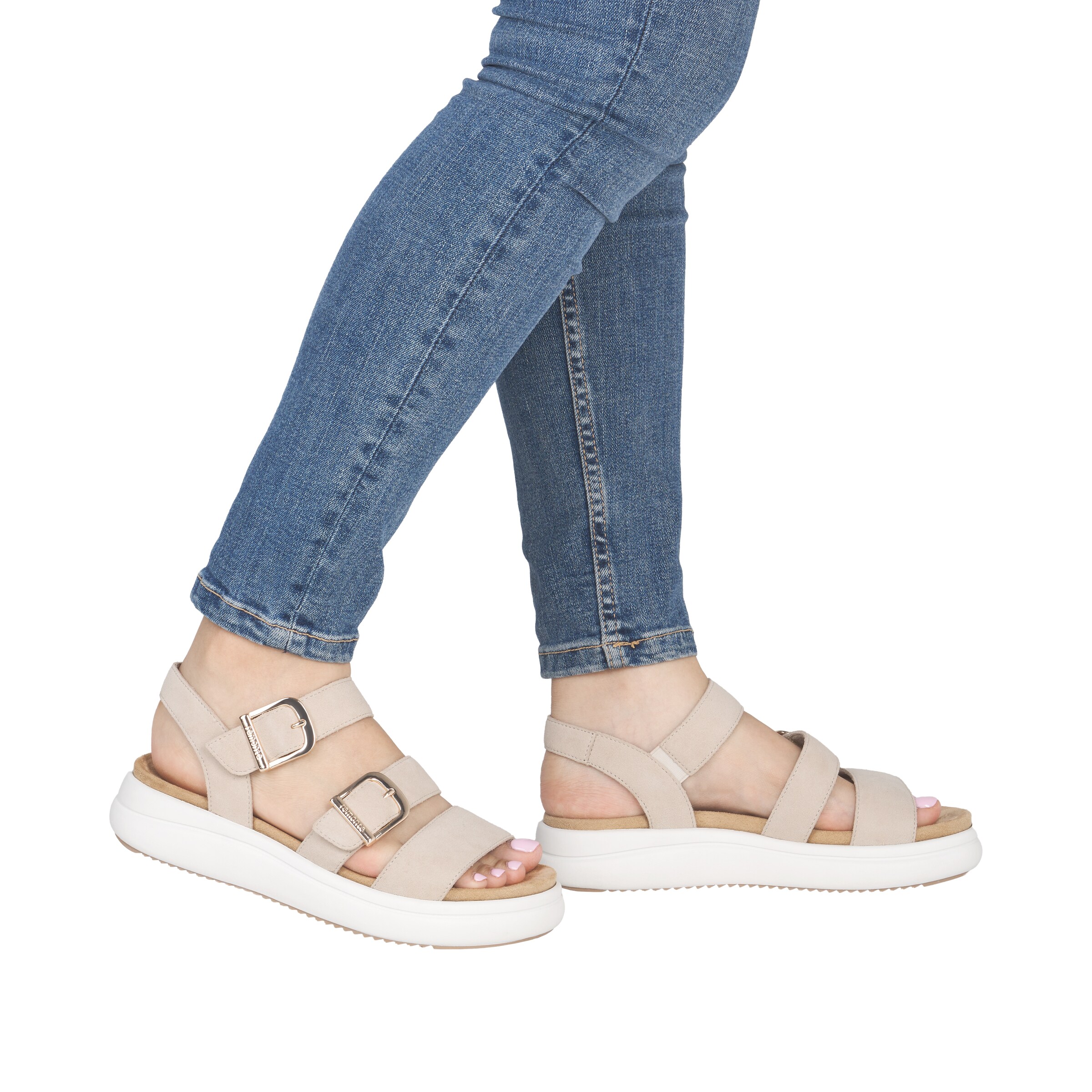 REMONTE Sandals in Beige