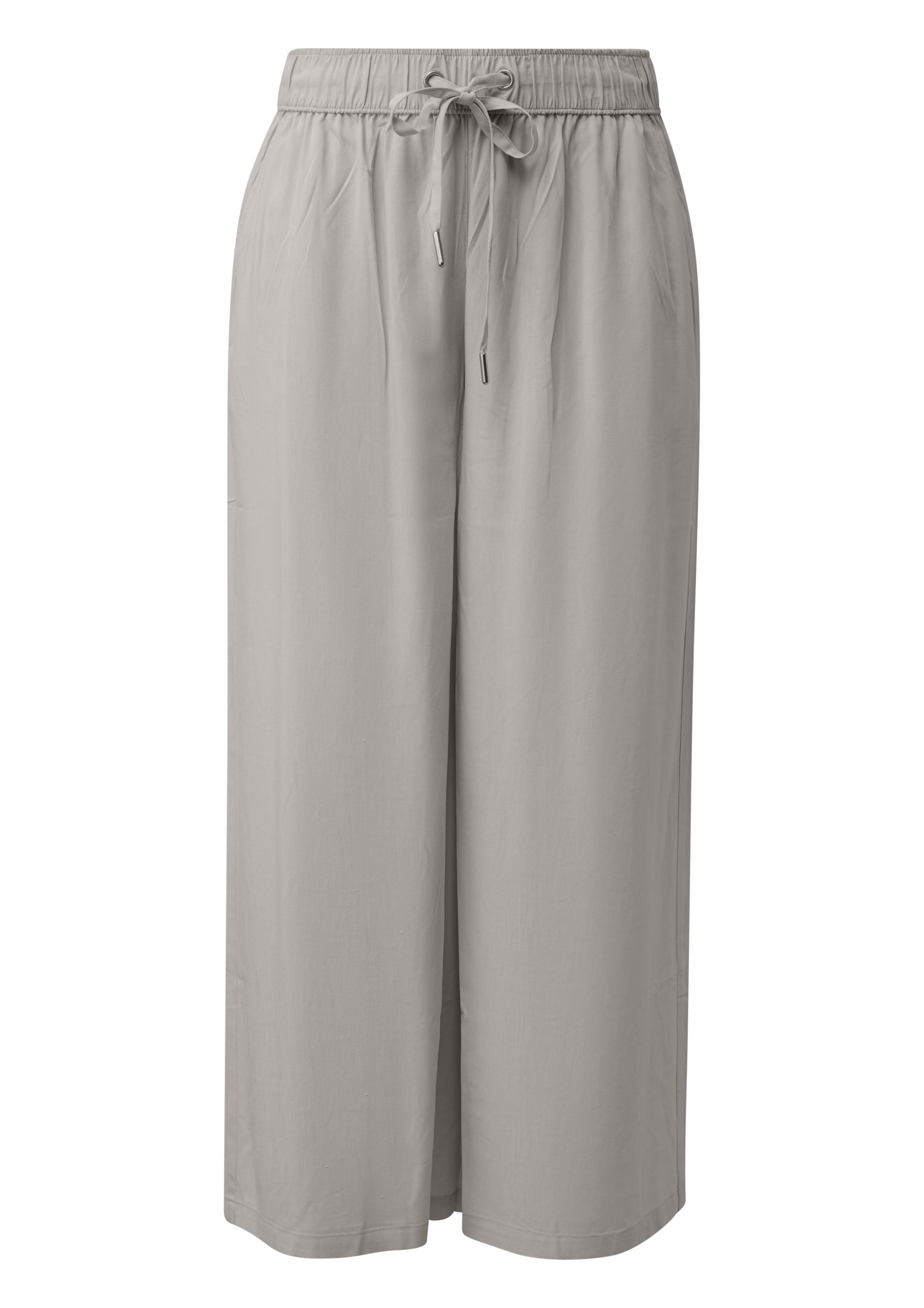 Wide Leg Pantalon QS en gris : devant