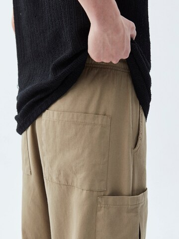 VAMOS CLO Loosefit Gargohousut 'Mount Pleasant' värissä beige