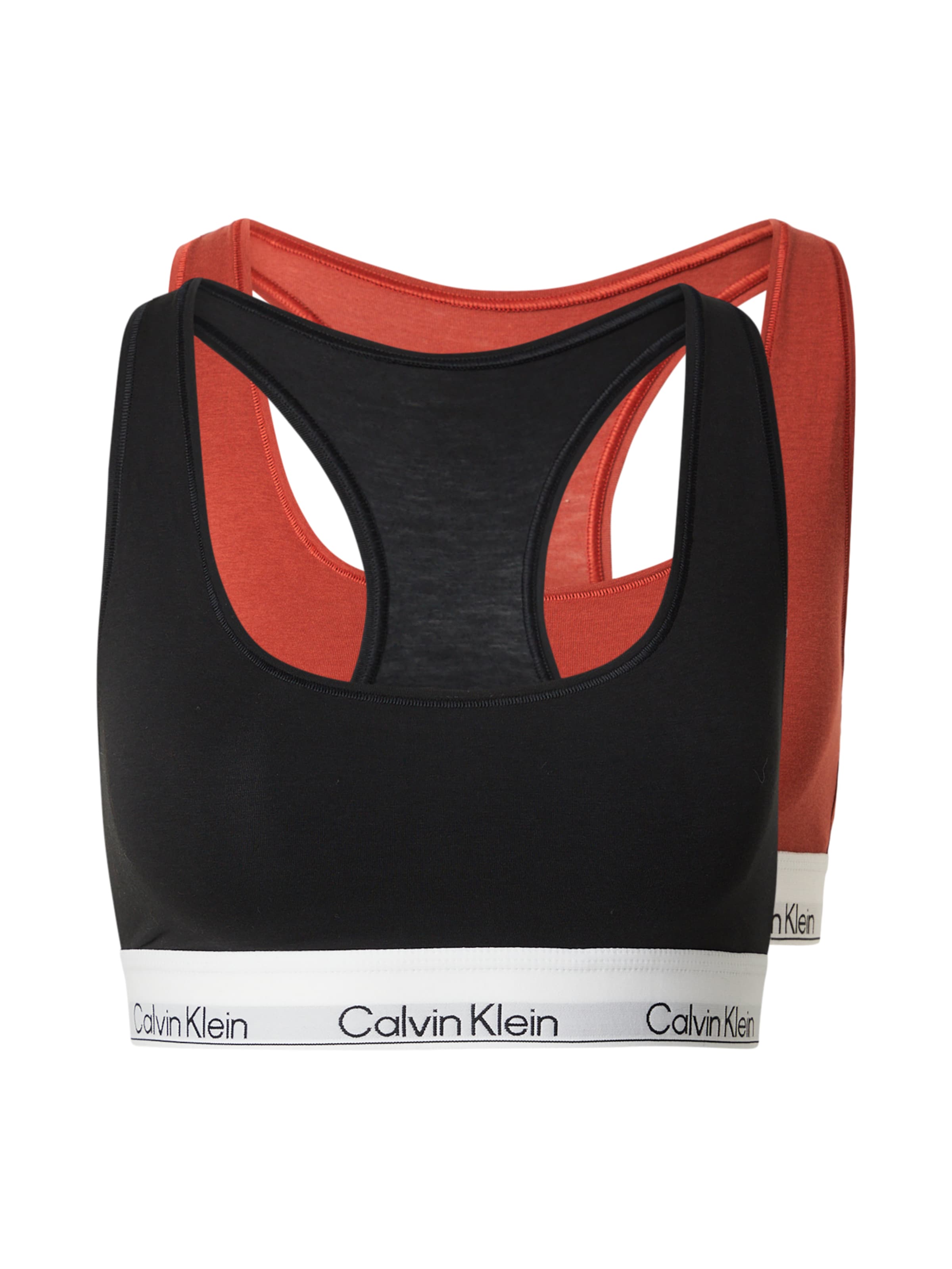 Bustier Soutien-gorge Calvin Klein Underwear en rouge : devant