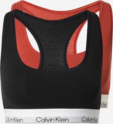 Bustier Soutien-gorge Calvin Klein Underwear en rouge : devant