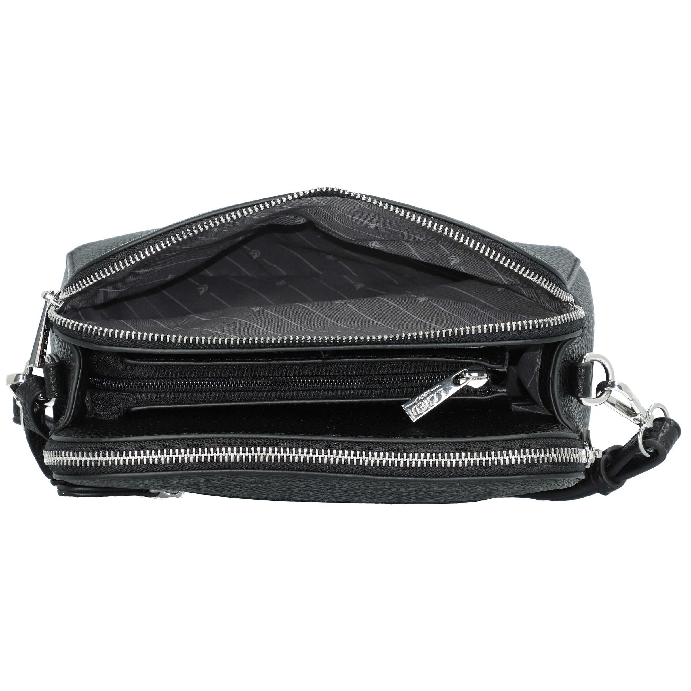 Sac à bandoulière 'Franka' L.CREDI en noir