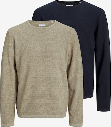 JACK & JONES Sweater 'George' in Blue: front