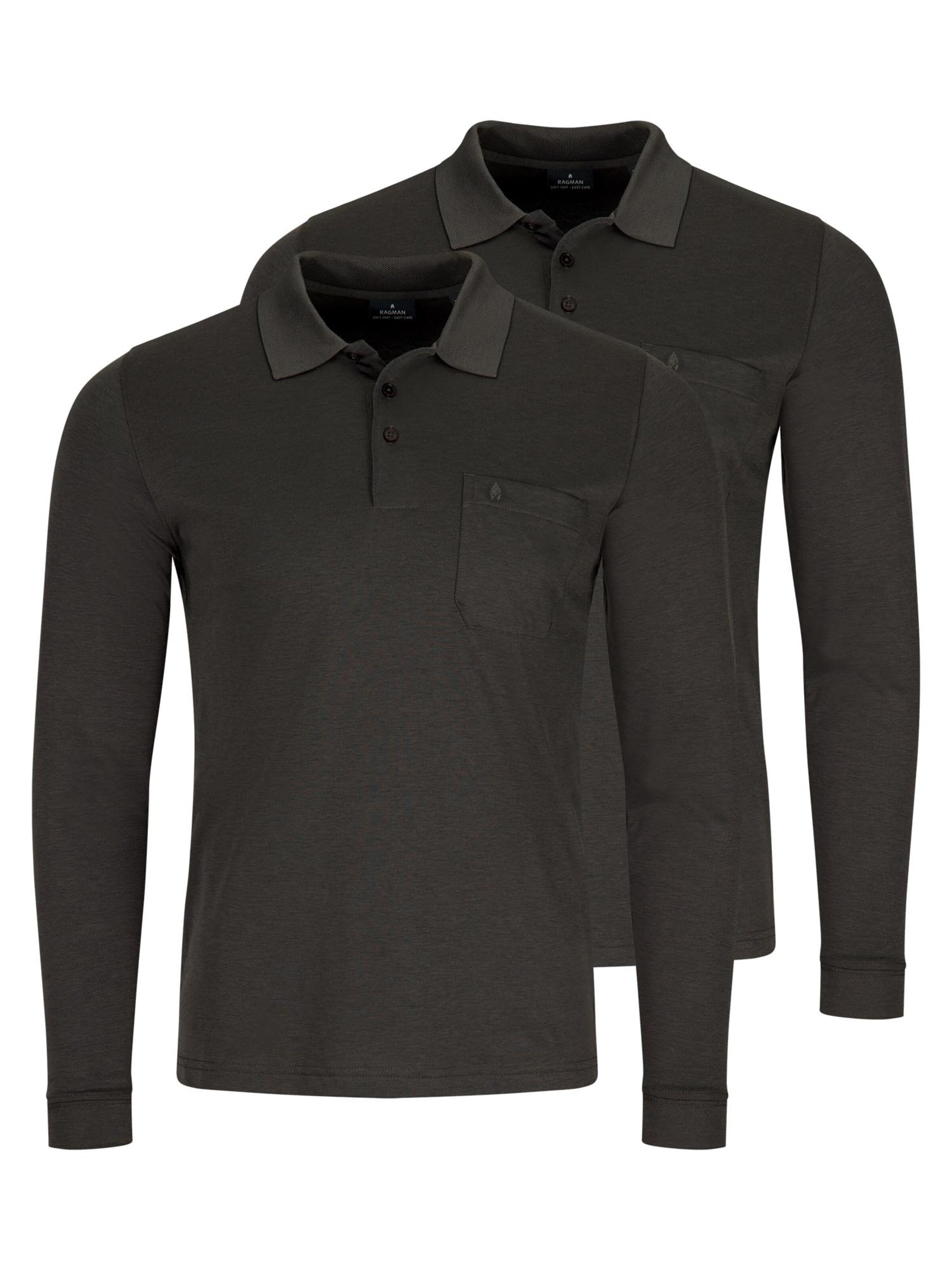 Ragman Shirt 'Basic' in Grey: front