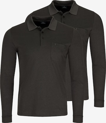 Ragman Shirt 'Basic' in Grey: front