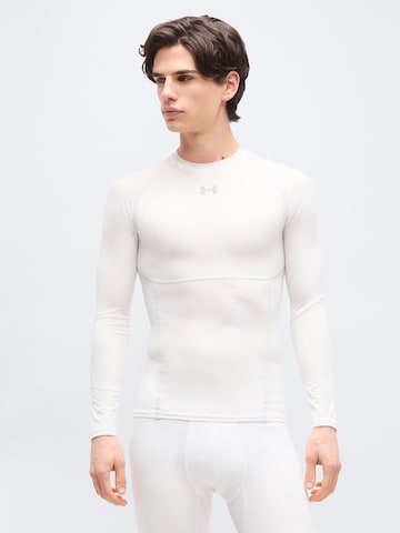 UNDER ARMOUR Funktionsshirt 'HG Elite' in Weiß: Vorderseite