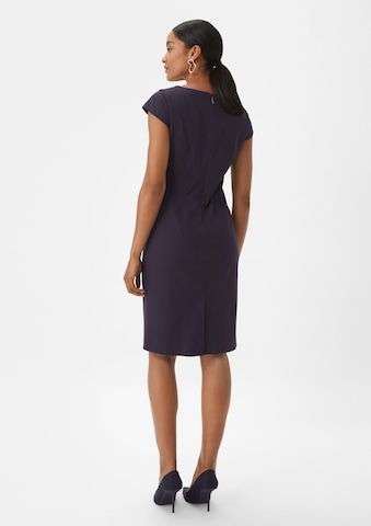 COMMA Sheath Dress in Blue: back