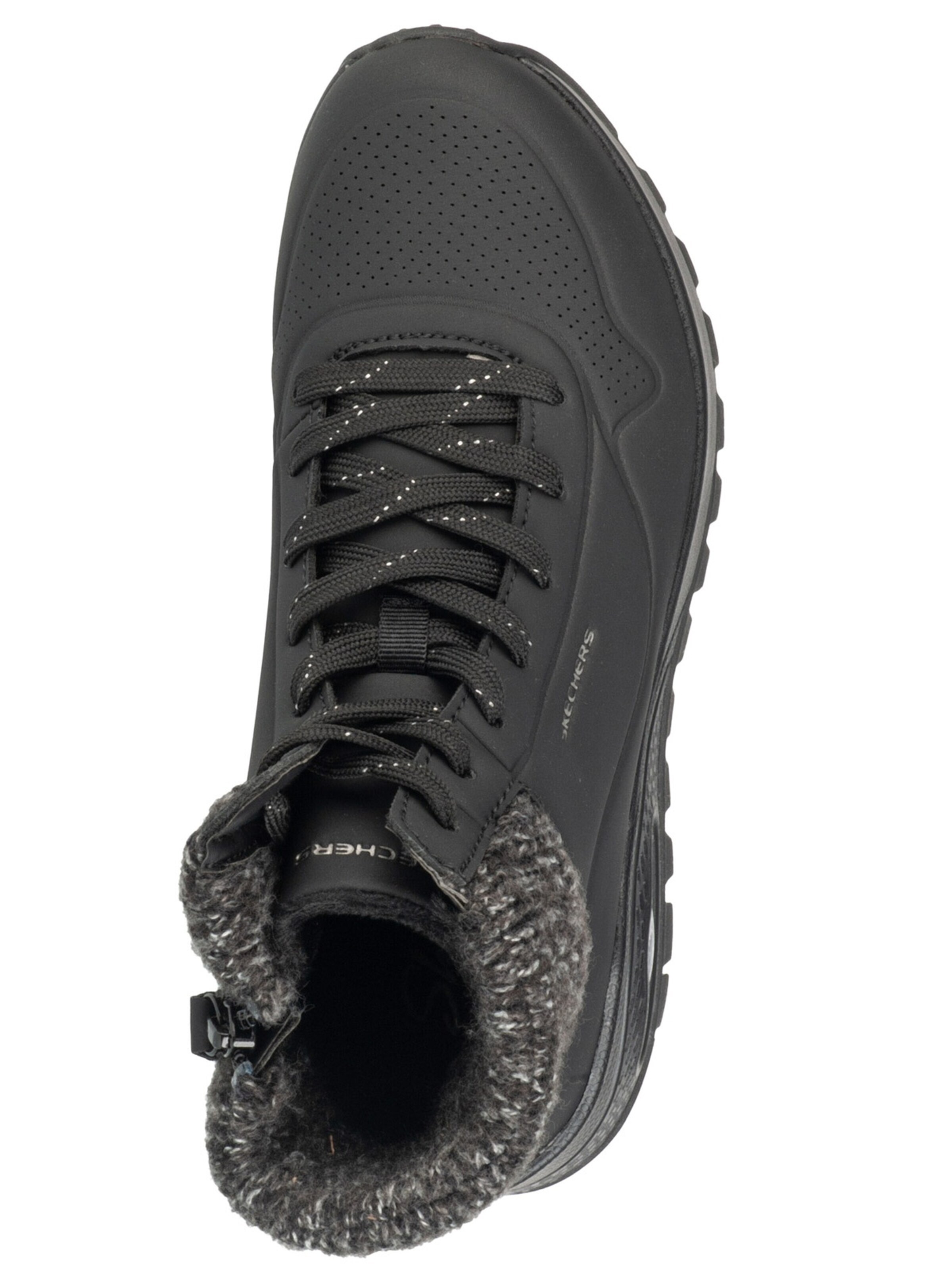 SKECHERS Veterlaarzen 'Skechers Uno Rugged - Darling' in Zwart