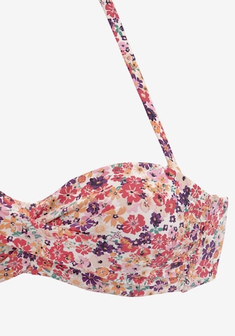 JETTE Bandeau Bikinitop in Lila