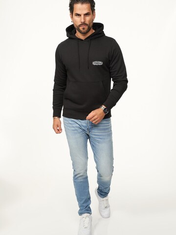 JACK & JONES Sweatshirt 'JJINFINITYHOOD' in Black